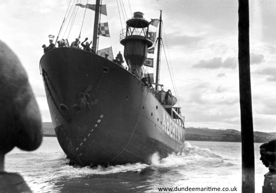 Abertay Lightship Being Launched
