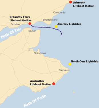 Mona Lifeboat Disaster Map