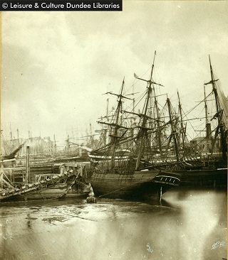 Ships at Dundee harbour